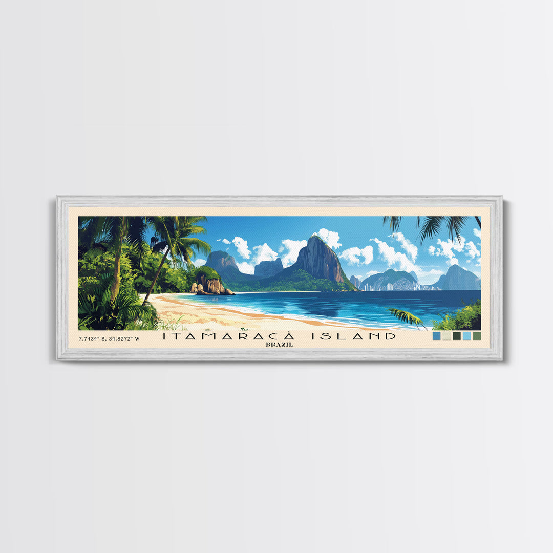 Itamaracá Island, Brazil Panoramic Print, Vacation Gift, Brazil Wall Art, Vacation Wall Art, Vacatation Memories, Beach Decor, Beach Or Lakehouse Art