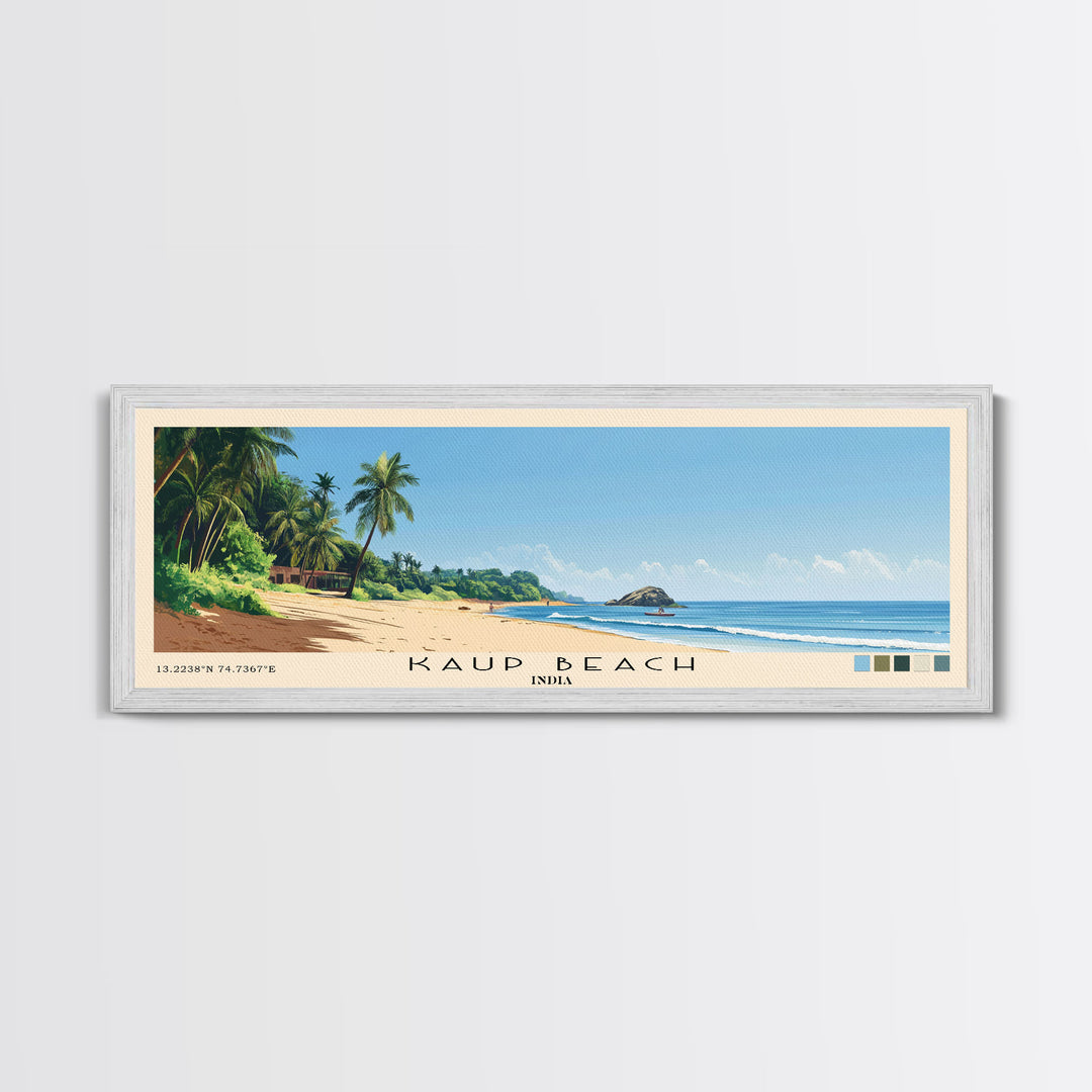 Kaup Beach, India Panoramic Print, Vacation Gift, India Wall Art, Vacation Wall Art, Vacatation Memories, Beach Decor, Beach Or Lakehouse Art
