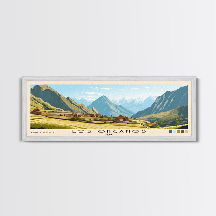 Los Organos, Peru Panoramic Print, Vacation Gift, Peru Wall Art, Beach Painting, Beach Decor, Beach Or Lakehouse Art