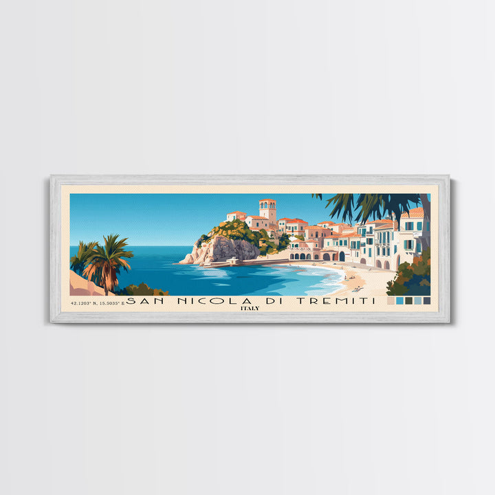 San Nicola di Tremiti, Italy Panoramic Print, Vacation Gift, Italy Wall Art, Vacation Wall Art, Vacatation Memories, Beach Decor, Beach Or Lakehouse Art