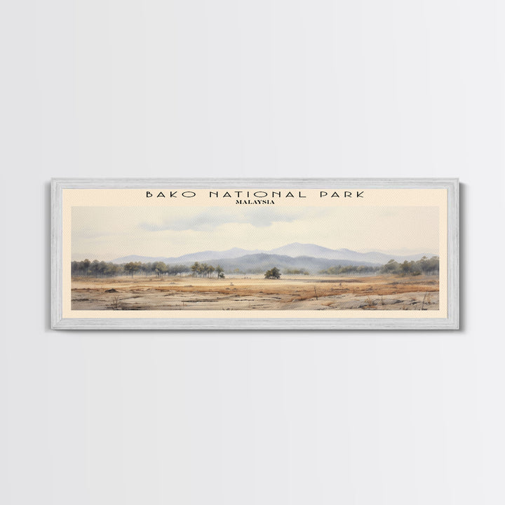 Bako National Park Travel Poster Print, Framed Canvas Wall Art, Metal Wall Art, Malaysia art, Gift For Him, Travel Wall Art, Travel Lover Gift