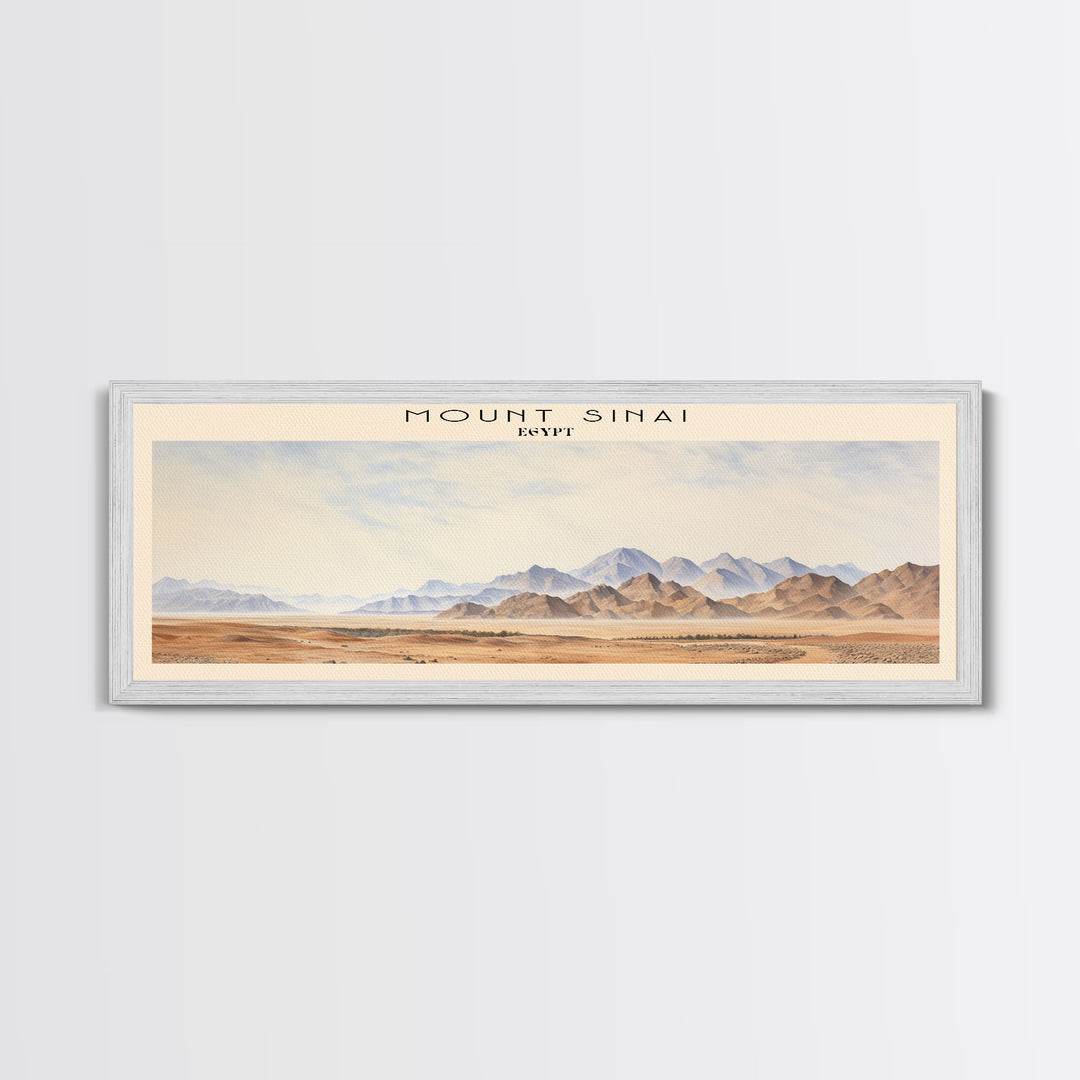 Mount Sinai Retro Style Travel Poster - Framed Canvas Print - COUNTRY Travel Decor | Vintage Style Home Decor - Travel Print - Wall Art