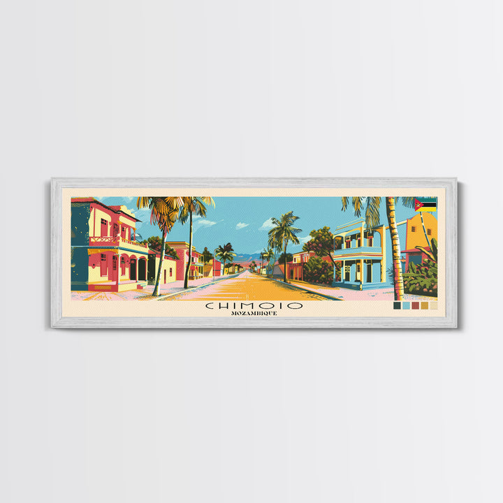 Chimoio, Mozambique Panoramic Canvas Print, Chimoio, Mozambique Painting, Mozambique Art, Chimoio Travel Poster, Travel Art, Guest Room Painting