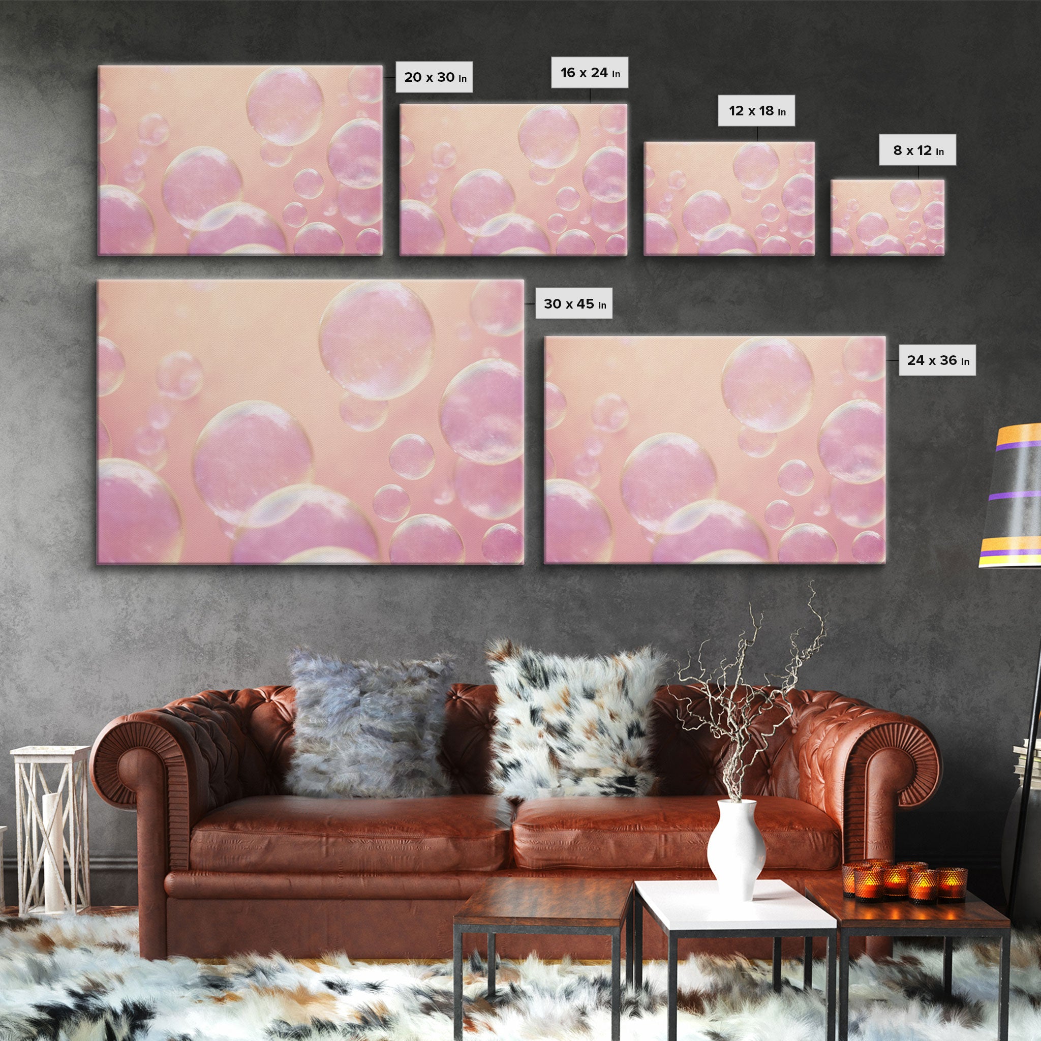 Retro Pink Bathroom Wall Decor, Pink Bubbles Abstract Wall Art Print, Bubbles Print, Pink Nursery Wall Art, Bubbles Art, Vintage Style Decor