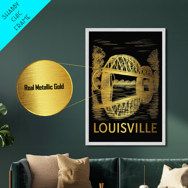 Lowell Massachusetts travel, Metallic Gold Print, Modern House Art, Metal Art, Wood Framed Art, Traveler Gift