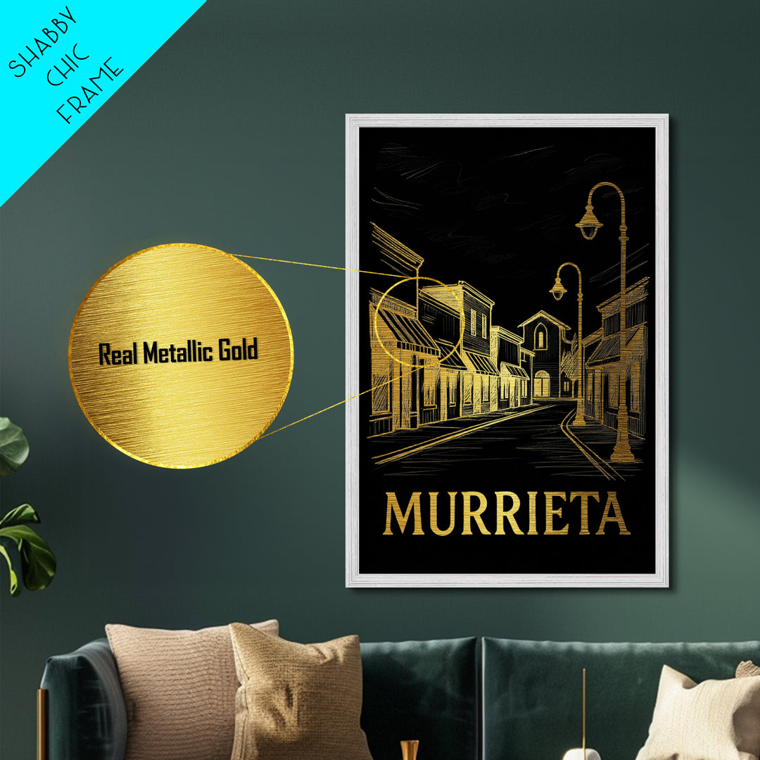 Murrieta California art, Metallic Gold Art, Travel Art Prints, Metal Art, Wood Framed Art, Adventure Lover Gift, Traveler Gift