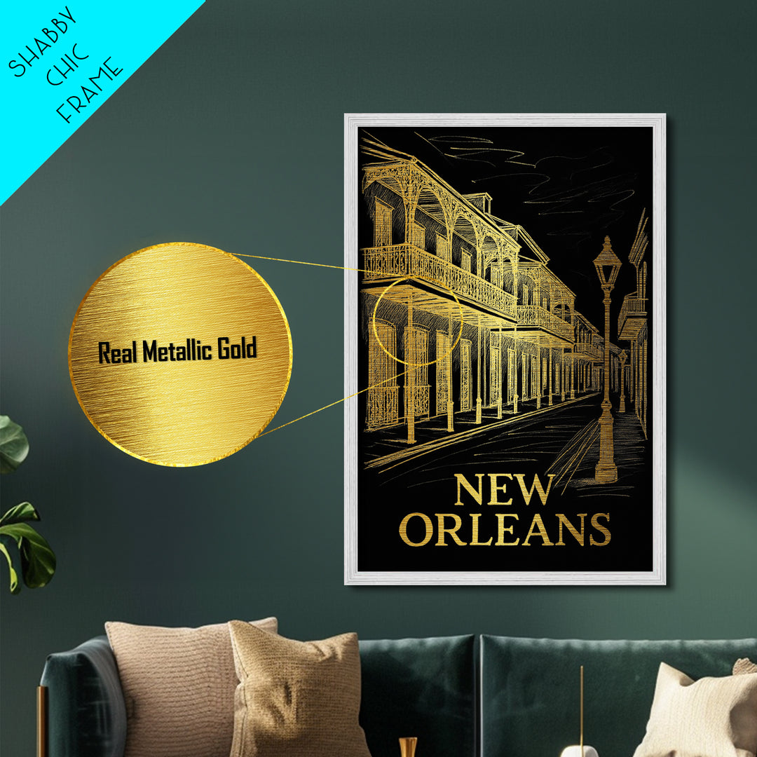 Newport News Virginia travel, Metallic Gold Print, Modern House Art, Metal Art, Wood Framed Art, Wanderlust Gift, Travel Art Prints