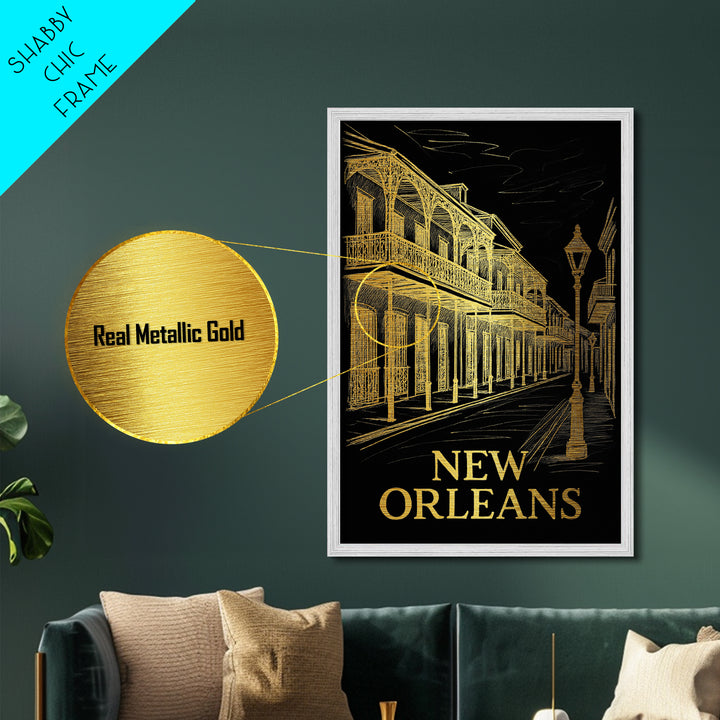 Newport News Virginia travel, Metallic Gold Print, Modern House Art, Metal Art, Wood Framed Art, Wanderlust Gift, Travel Art Prints