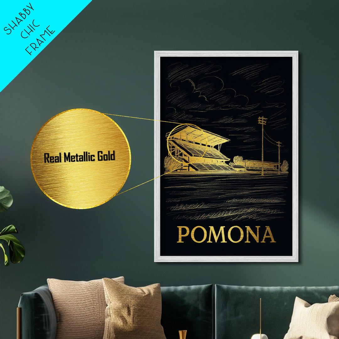 Pomona California art, Metallic Gold Art, Travel Art Prints, Metal Art, Wood Framed Art, Adventure Lover Gift, Traveler Gift