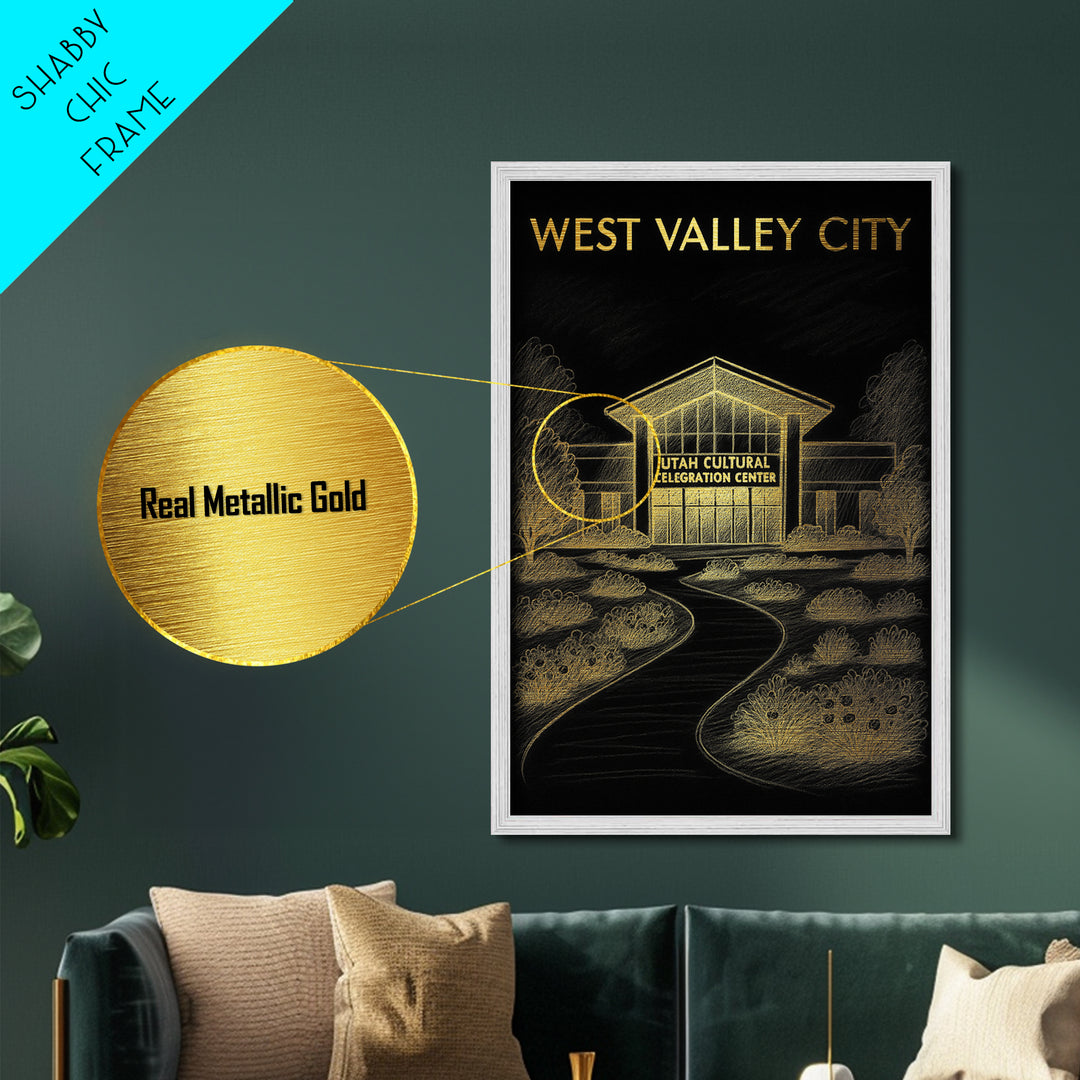 West Valley City Utah art, Metallic Gold Art, Wood Framed Art, Metal Art, Travel Art Prints, Metallic Gold Art, Bedroom Wall Art