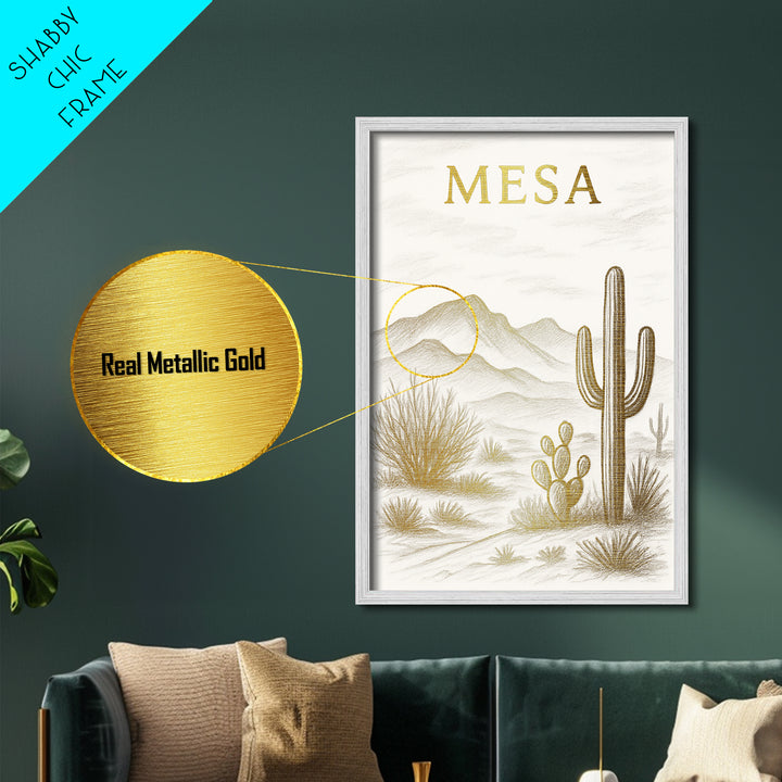 Meridian Idaho art, Metallic Gold Art, Modern House Art, Metal Art, Wood Framed Art, Graduation Travel Gift
