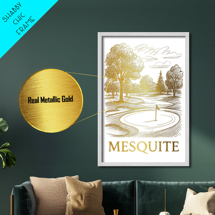 Mesquite Texas travel, Metallic Gold Print, Modern Skyline Wall Print, Metal Art, Wood Framed Art, Adventure Lover Gift