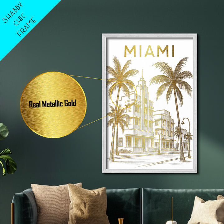 Mesquite Texas art, Metallic Gold Art, Housewarming Gift, Metal Art, Wood Framed Art, Newlywed Travel Gift