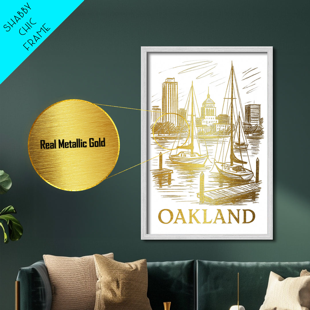 Odessa Texas art, Metallic Gold Art, Housewarming Gift, Metal Art, Wood Framed Art, Newlywed Travel Gift, Honeymoon Gift