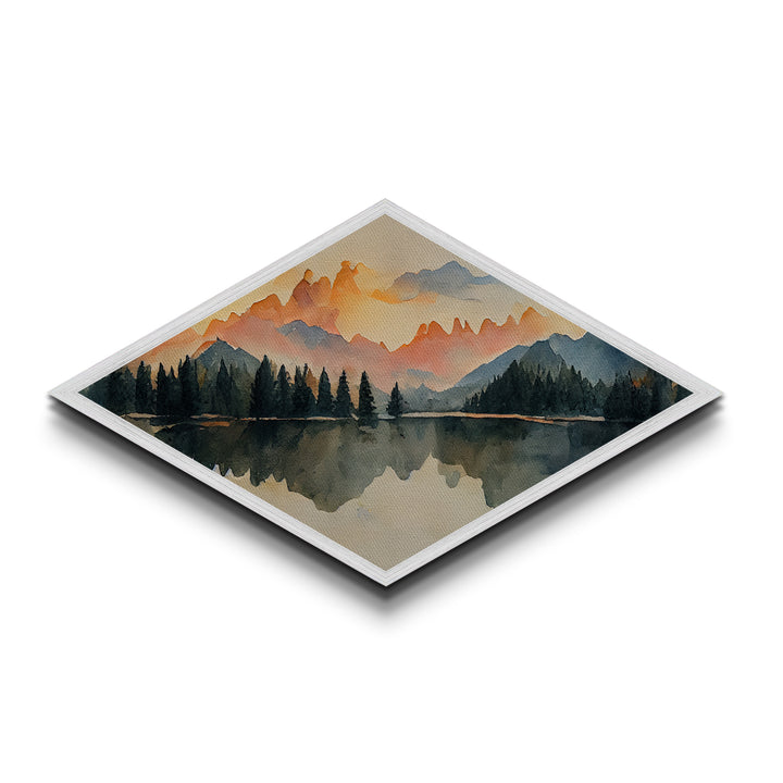 The Forest Fire - Framed Canvas Art Print - Canvas Texture Wall Art - Fire Painting - Depressing Home Decor - Statement Piece