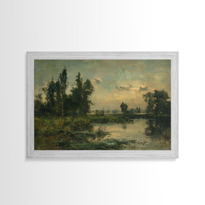 Slightly Scorched Landscape Painting Print | Framed Wall Art Or Metal Print | Home Decor | 40x60 Art | Huge Art | Living Room Decor