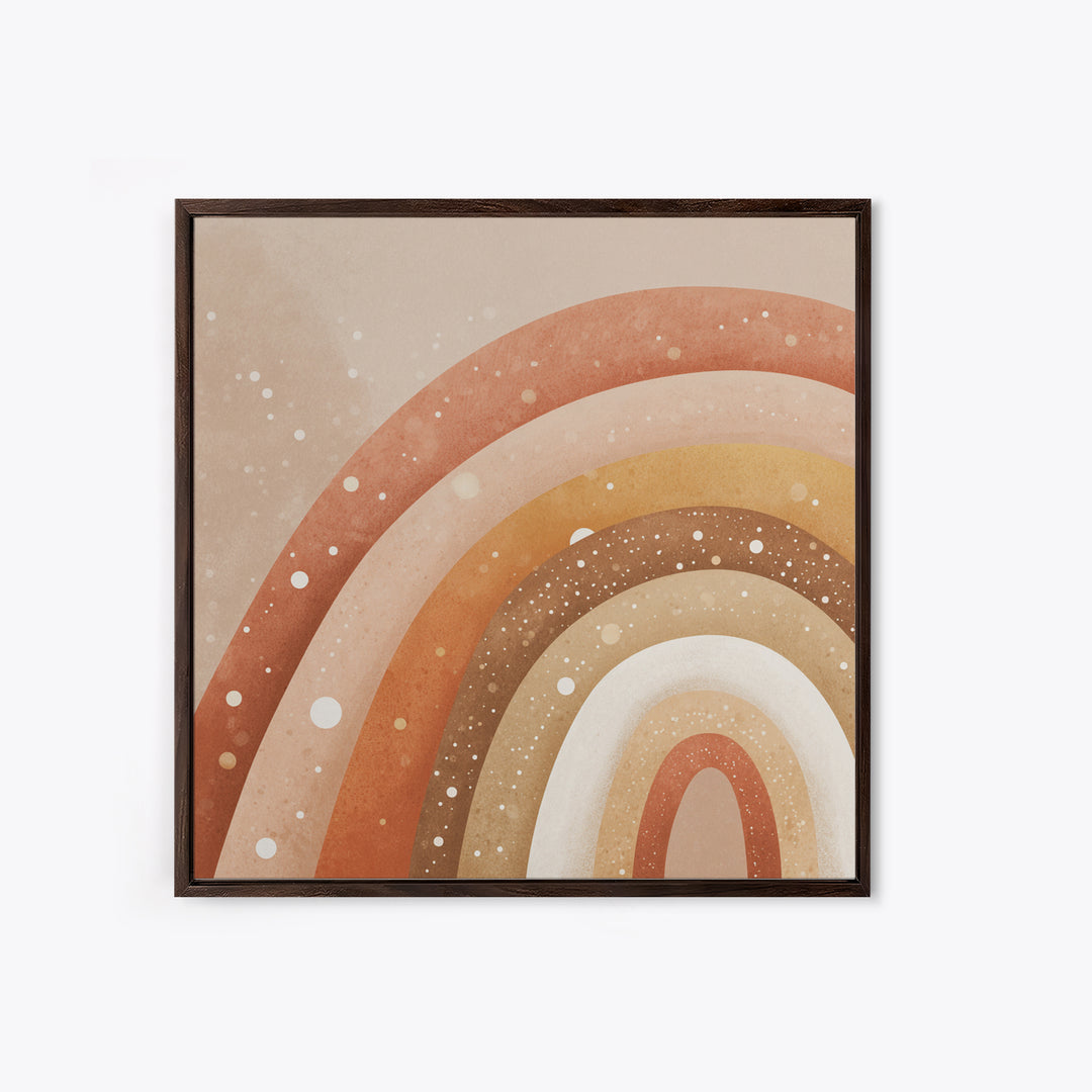 Earthy Boho Rainbow Arches Wall Art, Neutral Nursery Decor, Terracotta Abstract Print, Kids Room Decor, Modern Home Decor