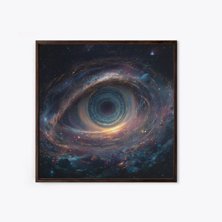 Cosmic Eye Galaxy Portal Wall Art Canvas Print Surreal Space Art Astronomy Decor Trippy Wall Art