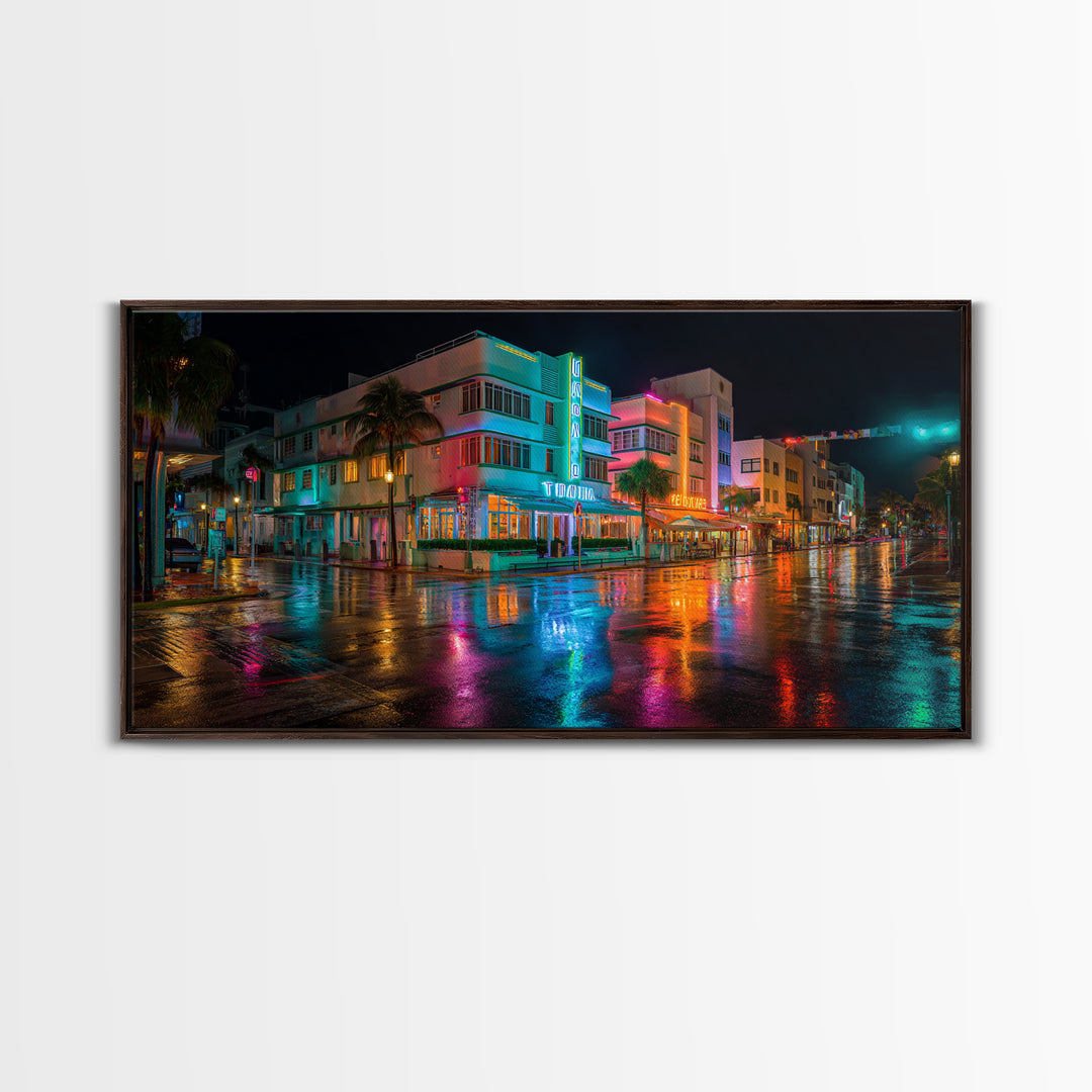 Mystical Vibrant Forest Reflection Magical Wall Art Canvas Print For Enchanted Home Decor And Cozy Living Room