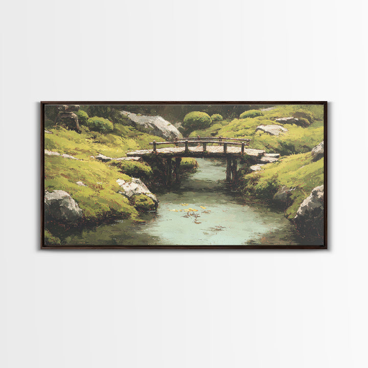Serene Lake At Dawn With Fisherman In Rowboat And Misty Atmosphere Wall Art