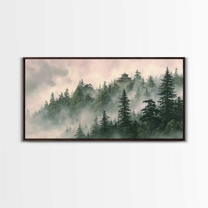 Surreal Female Face In Cosmic Space Canvas Print Large Wall Art Unique Aesthetic Home Decor