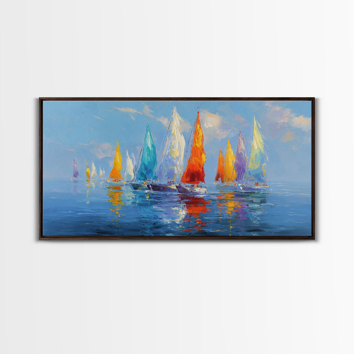 Surreal Vibrant Face In Landscape Creative Nature Wall Art Original Canvas Painting Modern Art Home Decor Gift