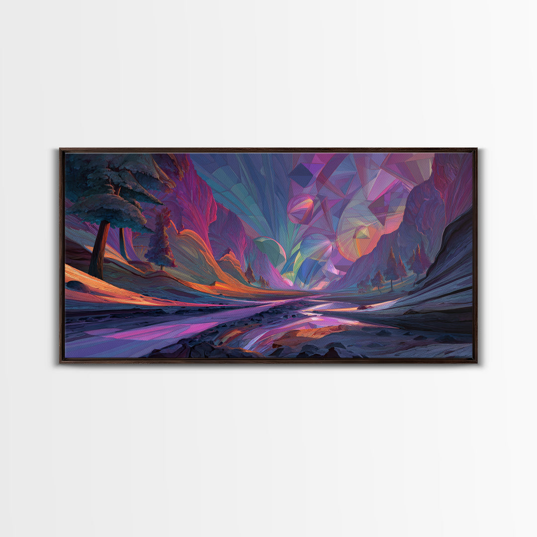 Detailed Underwater Fantasy Scene With Bright Coral Fish And Plants Vibrant Ocean Life Wall Art Canvas Print For Coastal Home Or Bathroom