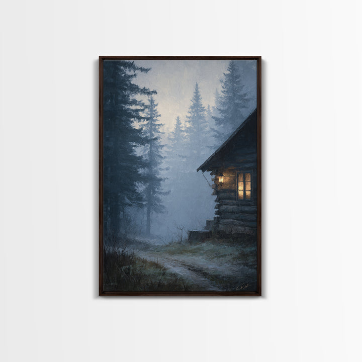 Orange Sunset Lantern Festival River Scene Warm Ambient Lighting Wall Art Canvas Print For Cozy Home Decor