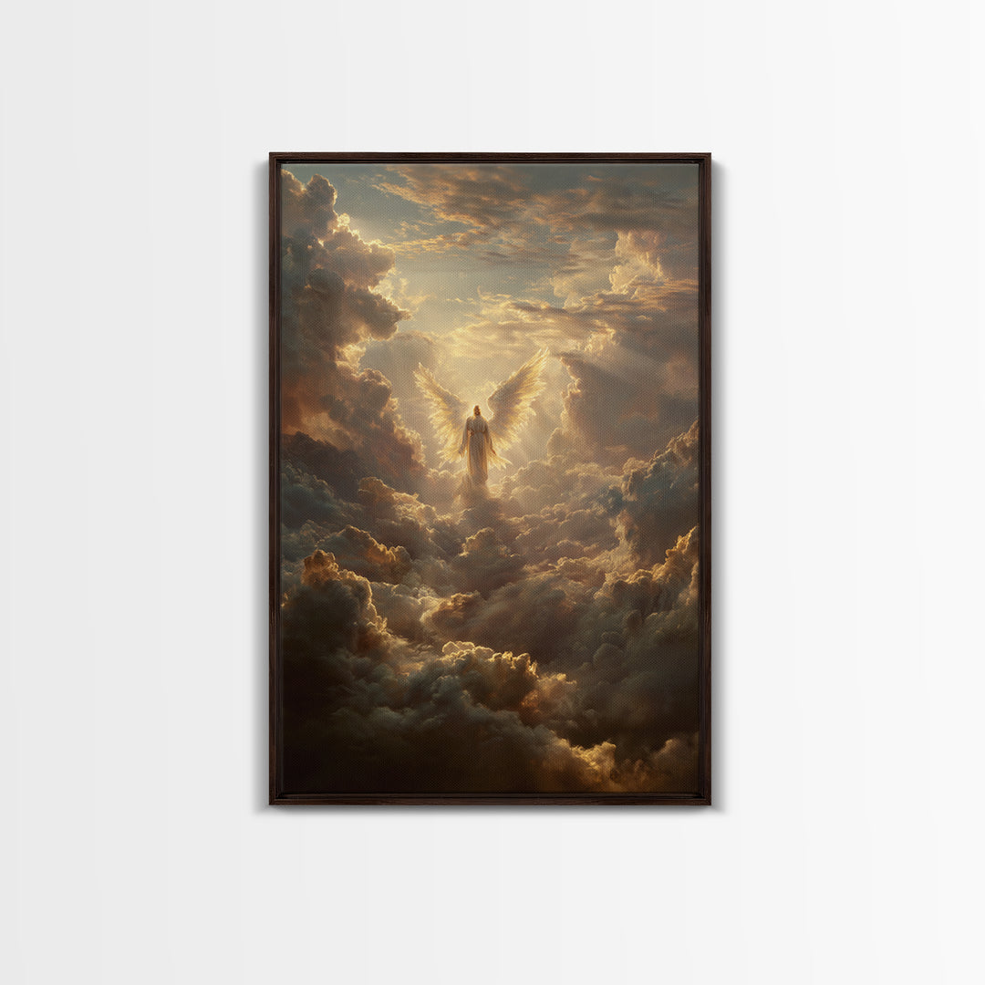 Dark Moody Battle Field Landscape With Cross And Sun Rays Painting Oil Art Print Wall Art For Rustic Home Or Office Decor