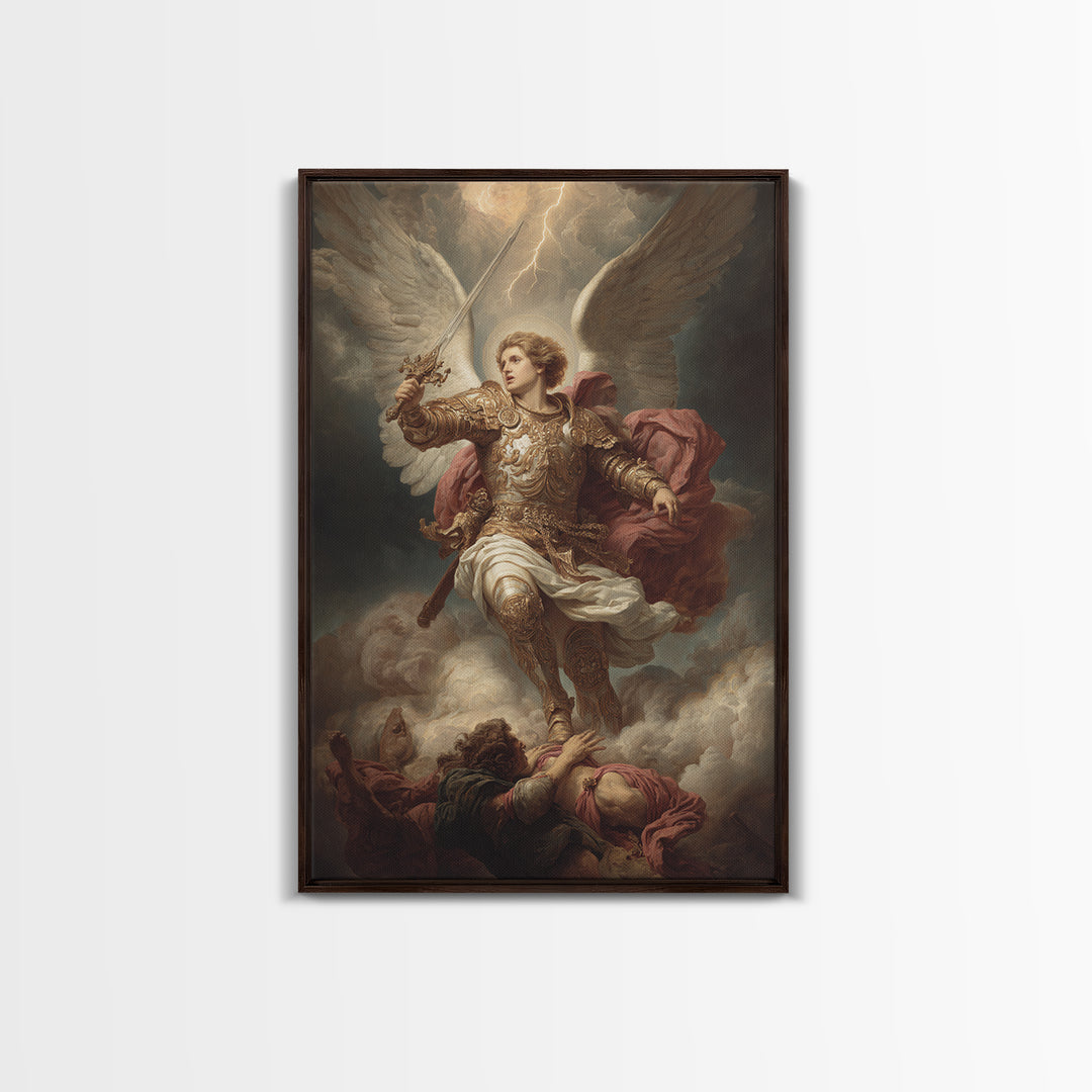 Expressive Stormy Sky With Lightning Fine Art Print Dramatic Landscape Painting Canvas Print For Moody Wall Decor And Art
