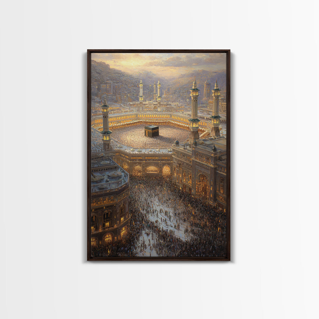 Vibrant Sunrise Over Serene Lake With Kayaker Watercolor Painting Canvas Print Home Decor Wall Art