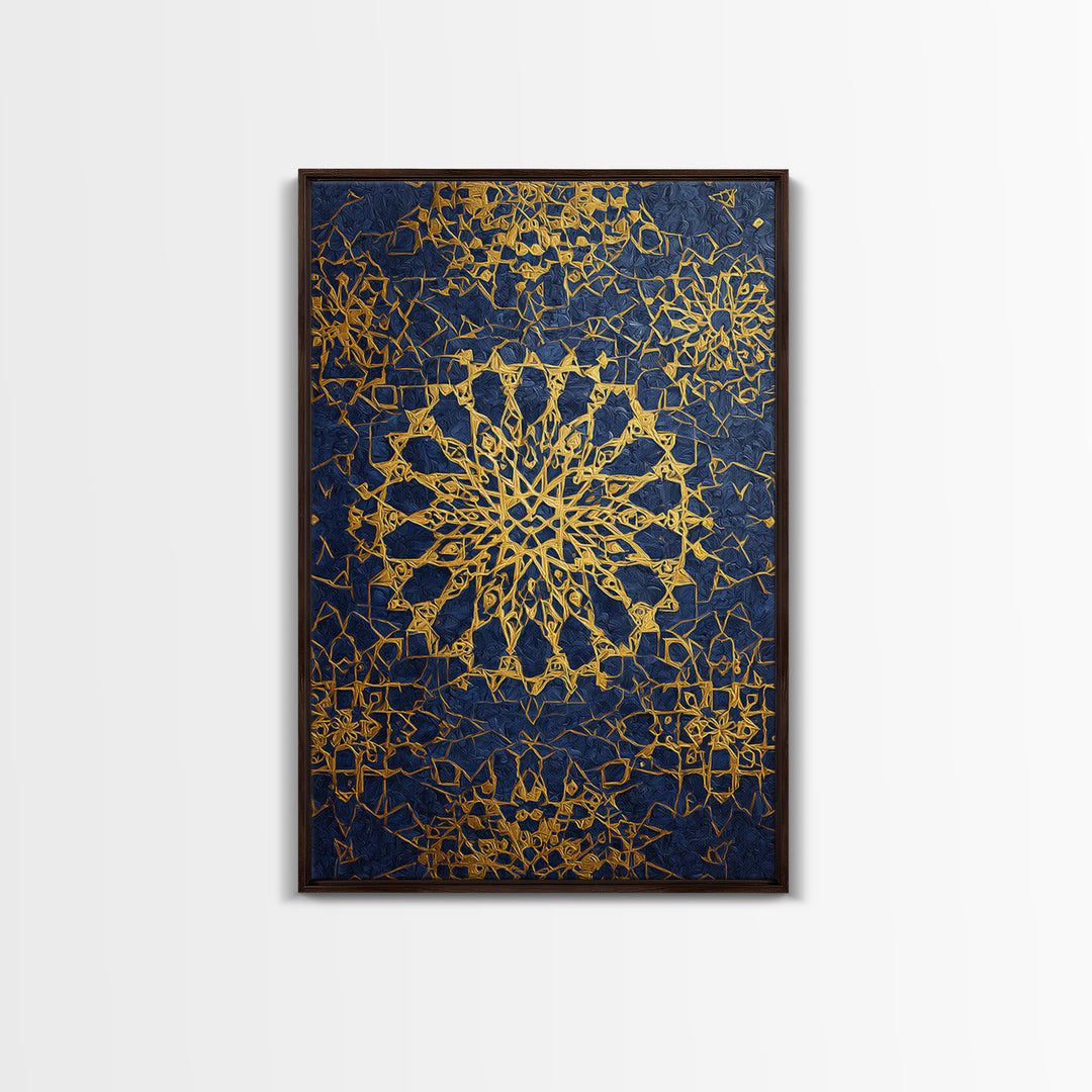 Ornate Dome Islamic Architecture Traditional Religious Framed Canvas Print Wall Art Home Decor Spiritual Artwork