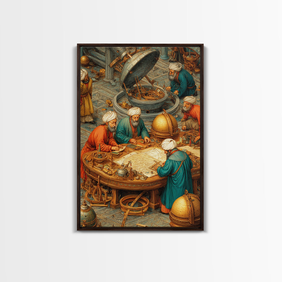 Tranquil Spiritual Scene Of Man Reading Near River Forest Landscape Fine Art Painting Framed Canvas Print For Meditation Room Home Decor