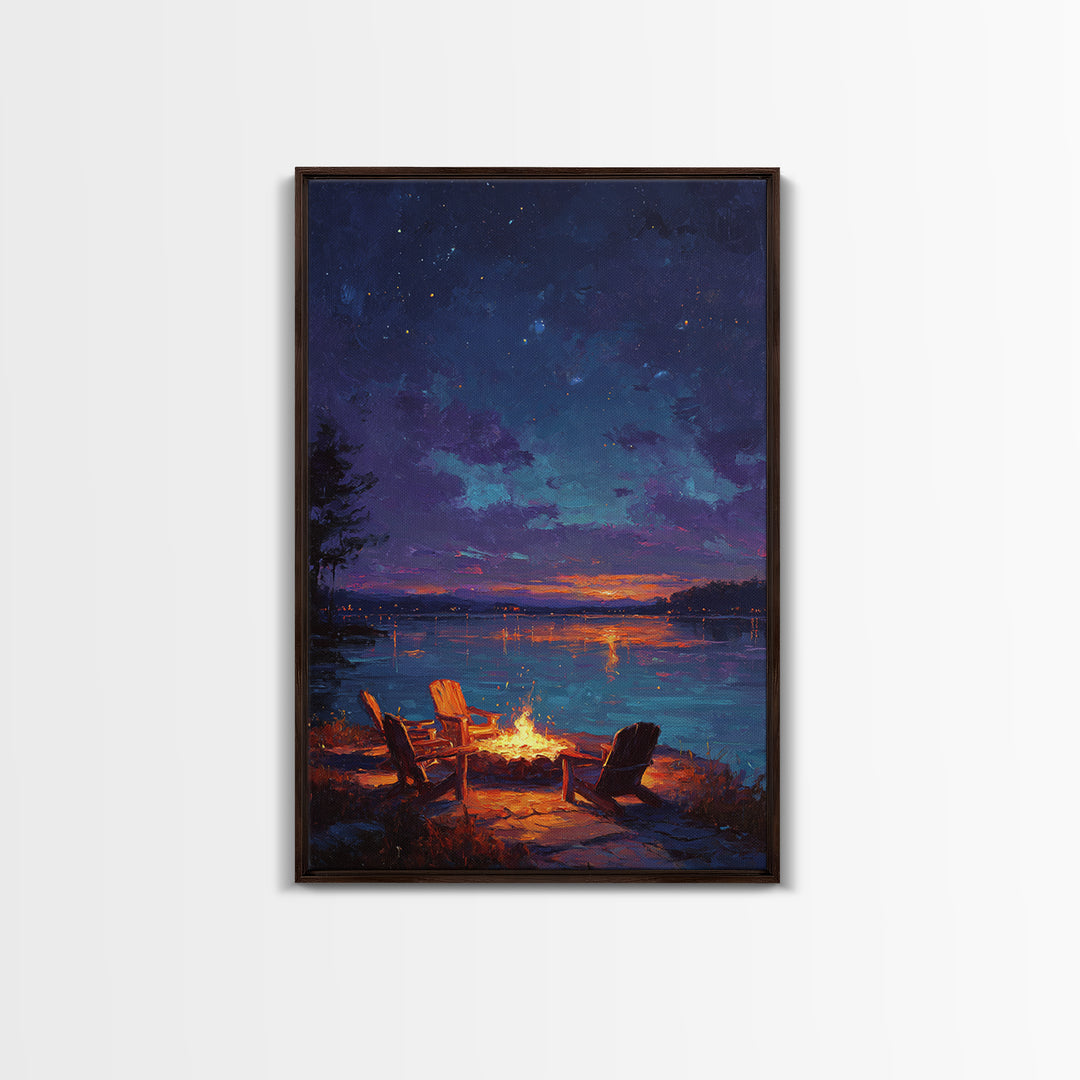Morning Lake Fishing Scene Photography Wall Art Canvas Print For Rustic Living Room Decor And Nature Lovers Gift