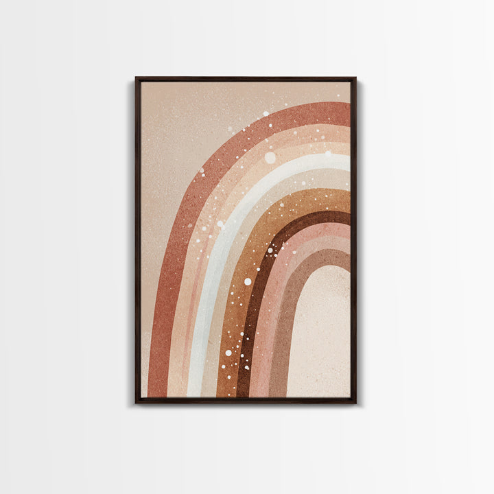 Boho Terracotta Rainbow Wall Art, Neutral Abstract Print, Earth Tone Decor, Nursery Wall Art, Minimalist Home Decor Gift