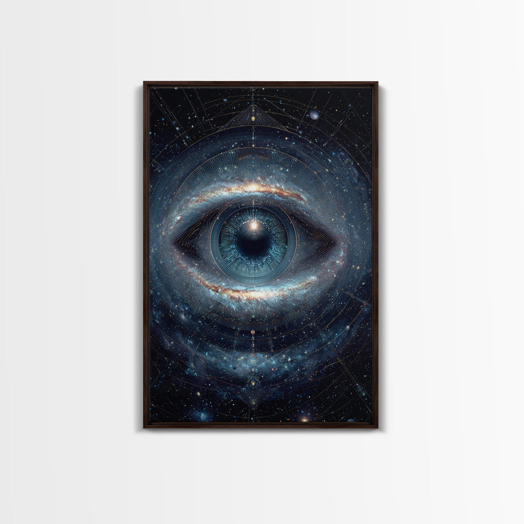 Cosmic Eye Galaxy Universe Abstract Space Art Canvas Print Modern Wall Art For Living Room Or Office Decor