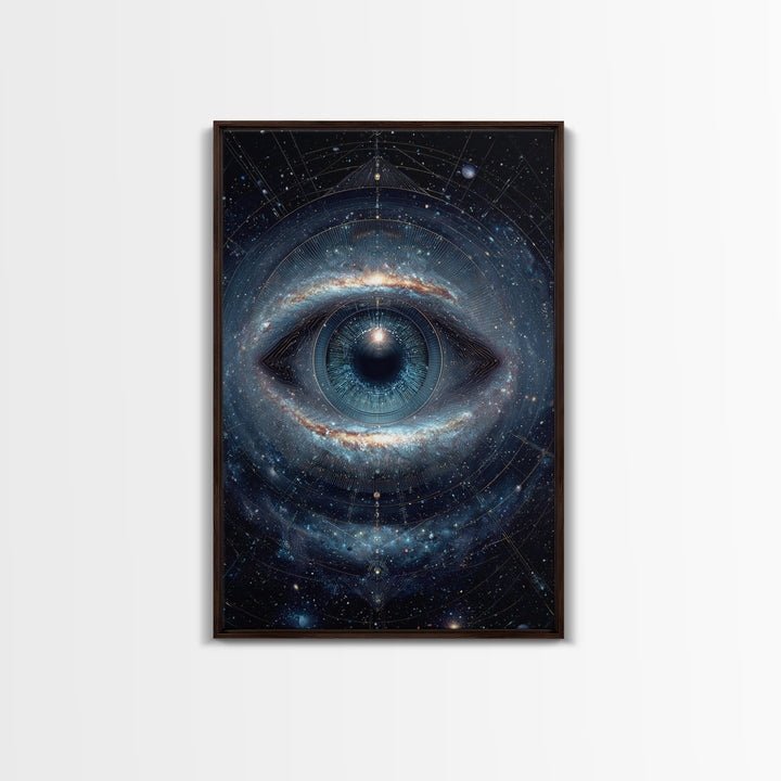 Cosmic Eye Galaxy Universe Abstract Space Art Canvas Print Modern Wall Art For Living Room Or Office Decor
