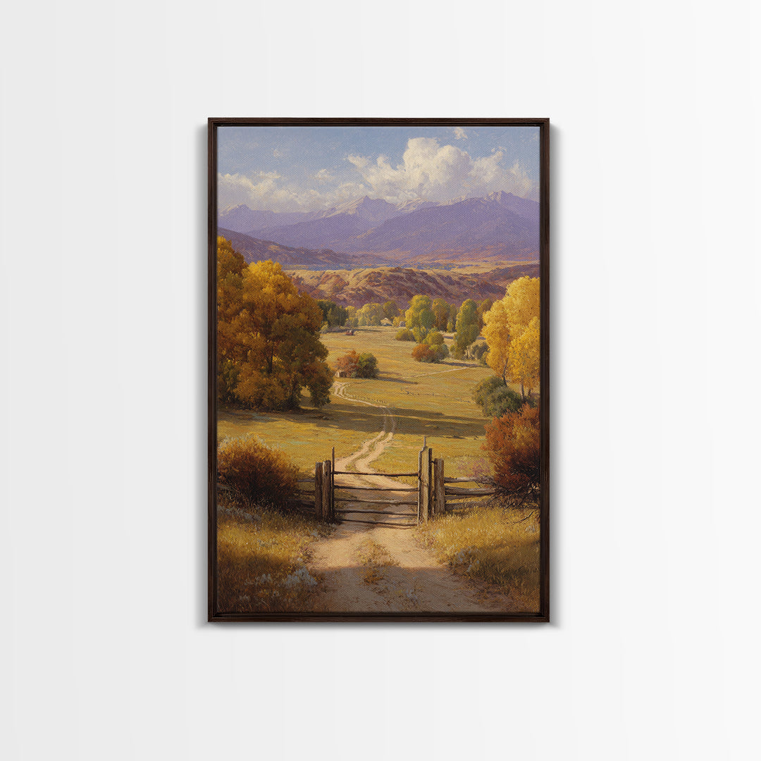 Colorful Abstract Floral Botanical Wall Art Painting Canvas Print For Modern Home And Living Room