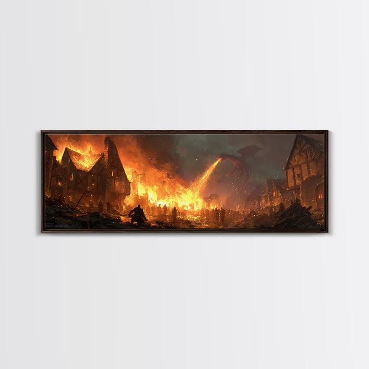 Starlit Skyline And Serene Night Scene Featuring Giant Bear Mural Urban Street Art Wall Art Print For City Night Decor