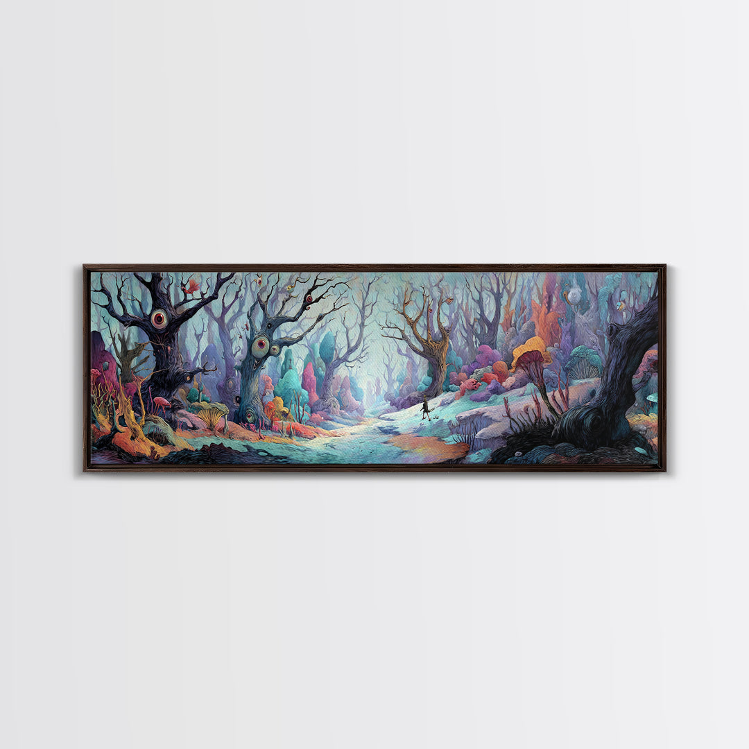 Medieval Knight Kneeling At Fallen Warrior Dramatic Oil Painting Wall Art Framed Canvas Print For Dark Academia And Gothic Home Decor