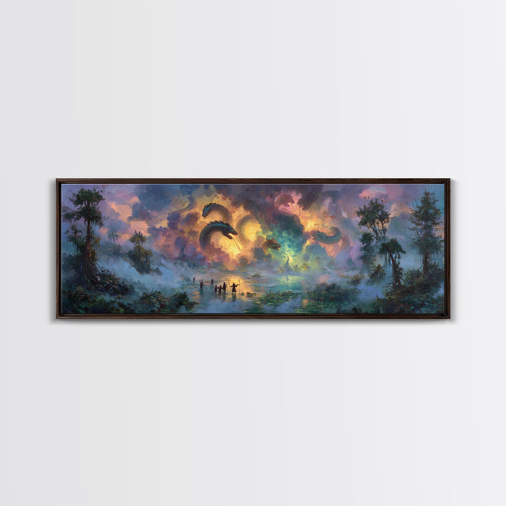 Panoramic View Of Pilgrims At Holy Kaaba Mecca Cityscape Painting Framed Canvas Print Religious Islamic Wall Art For Home Decor