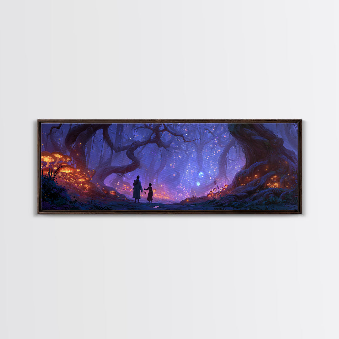 Subway Interior Vivid Street Art With Wolf Mural Framed Canvas Print Urban Wall Art For Modern Living Room Decor