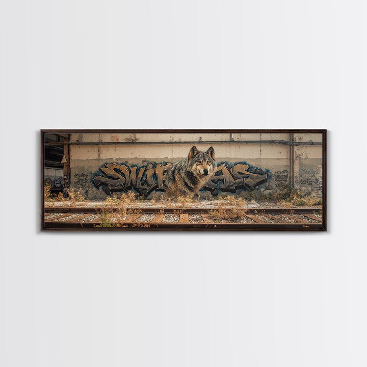 Beautiful Renaissance Style Jesus In Cave With Lions Wall Art Framed Canvas Print Religious Home Decor