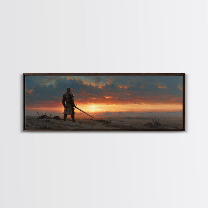 Rustic Outdoor Gear Scene With Hat, Oar, And Backpack Canvas Print Perfect For Cabin Wall Art or Adventure Home Decor
