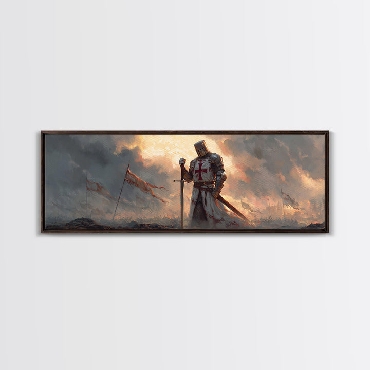 Peaceful Spiritual Study Room with Man and Child Reading Ancient Scrolls in Warm Natural Light Oil Painting Canvas Print