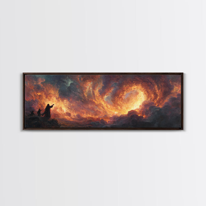 Biblical Scene Of Jesus And Disciples On Ship At Night Old World Religious Wall Art Canvas Print Home Decor