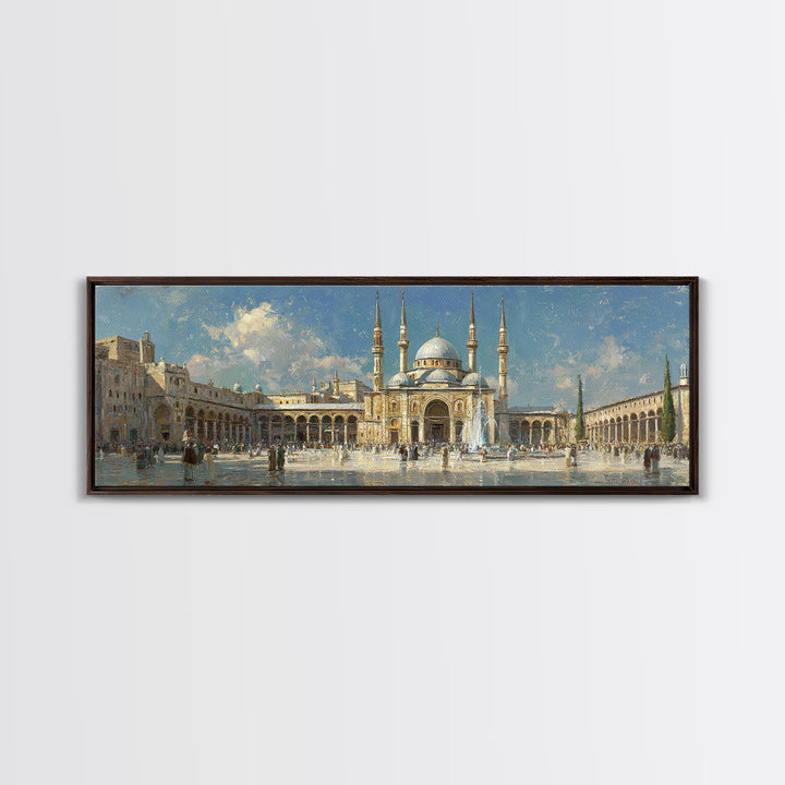Serene Landscape Painting Of River With Trees And Boathouse In Classic European Style Original Wall Art