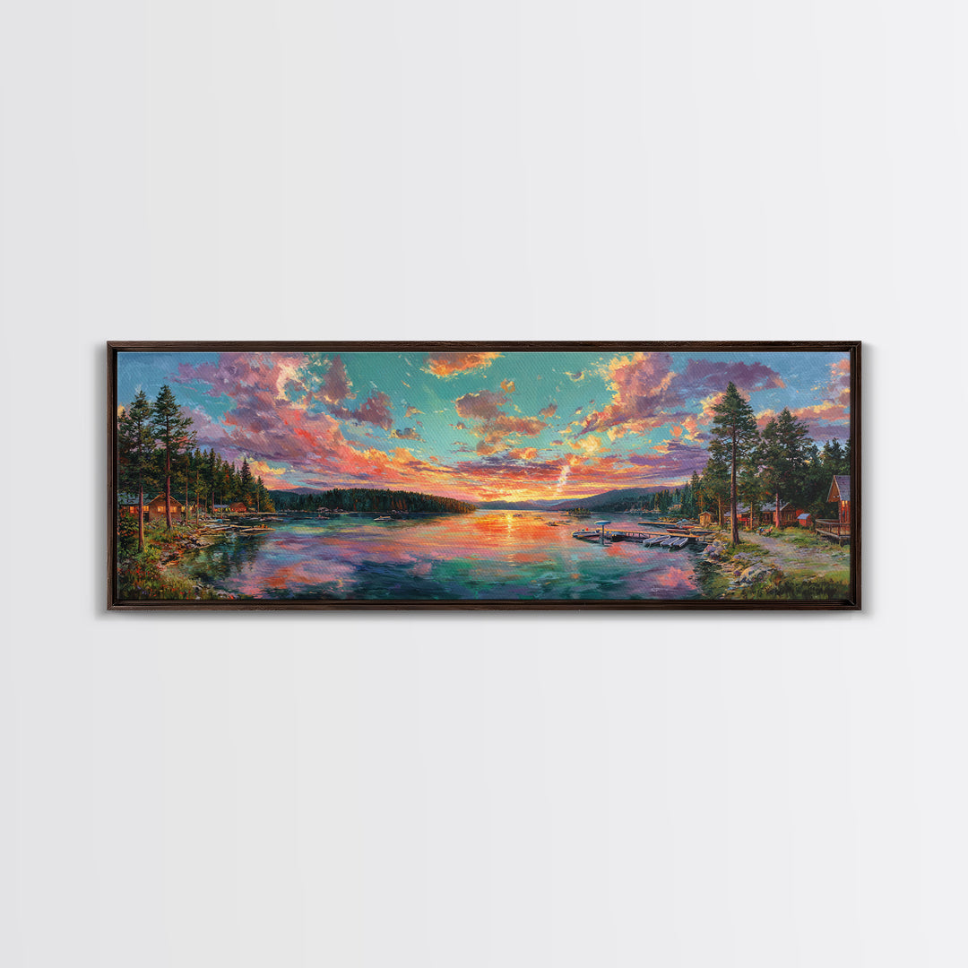 Urban Subway Staircase With Majestic Tiger Mural Wall Art Canvas Print For Man Cave Decor