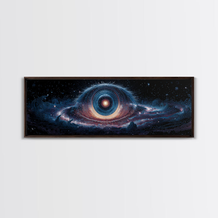 Cosmic Eye Black Hole Galaxy Wall Art, Celestial Canvas Print, Astronomy Decor, Space Wall Decor, Sci Fi Art Print, Home Decor