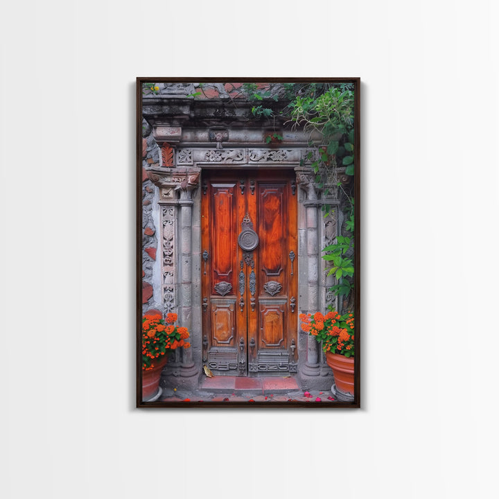 Change345 Colorful Indian Architecture Canvas Print, Traditional Art if India, Photography Print, Indian Wall Art, Living Room Decor